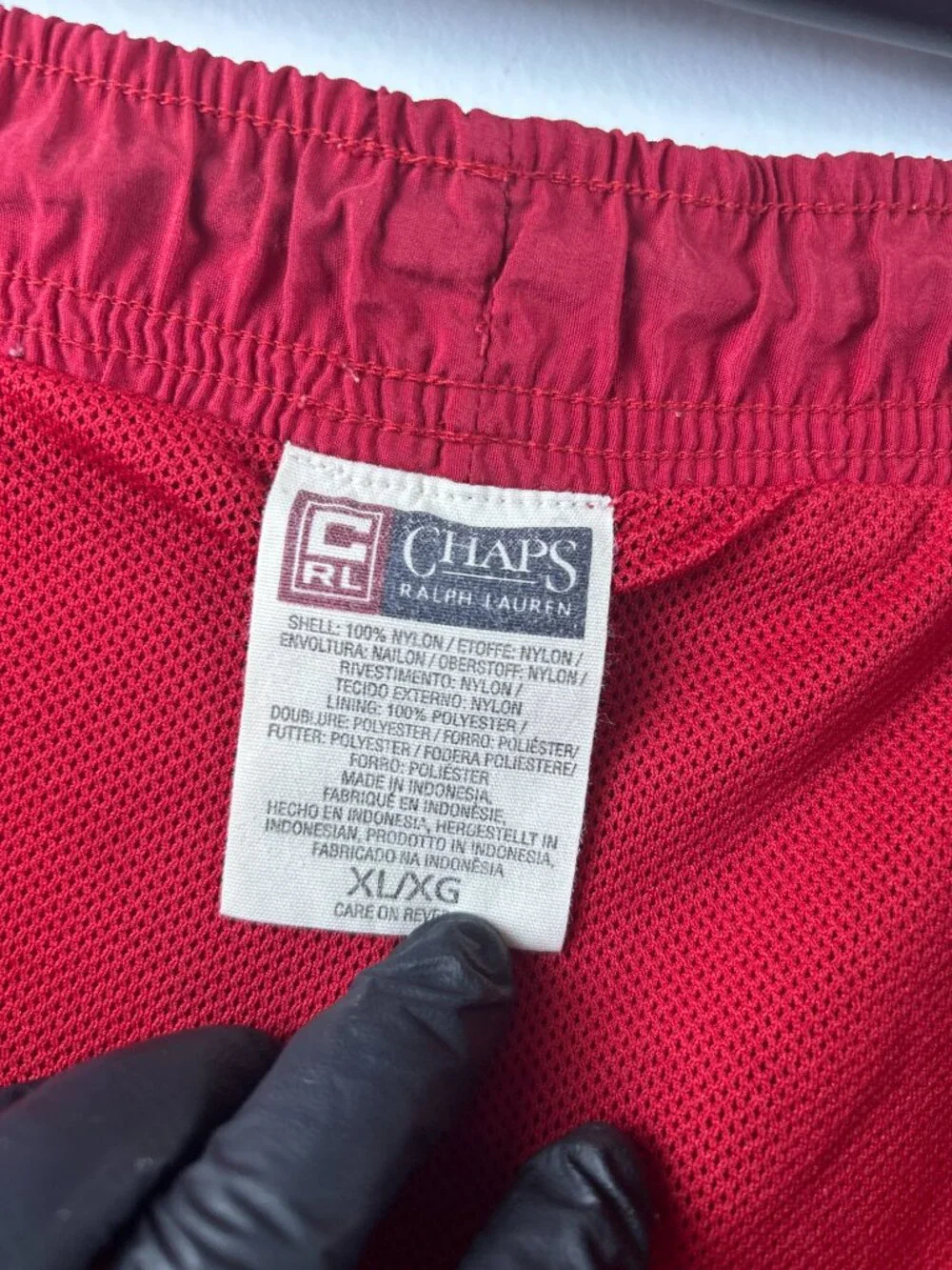 Vintage Chaps Ralph Lauren Colorblock Nylon Swim Trunks XL